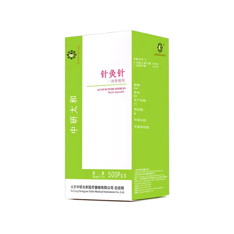 (500/Box) Aiguilles Acupuncture Zhongyan Taihe 0,18x40mm